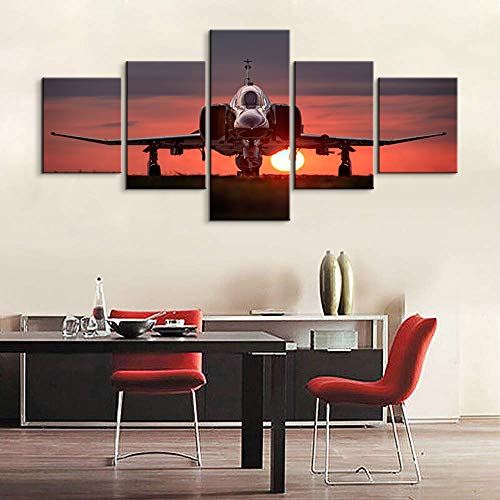 5 Piece F-4 Phantom II Airplane Wall Decor