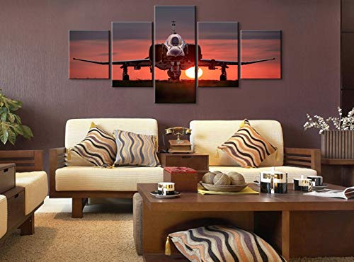 5 Piece F-4 Phantom II Airplane Wall Decor