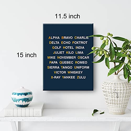 Aviation Alphabet Canvas Painting - Airplane Decor