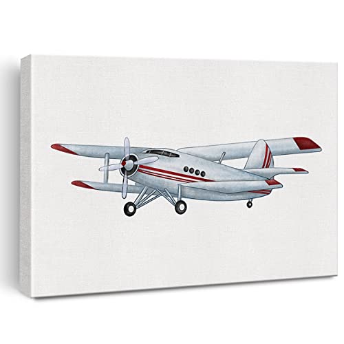 Vintage Airplane Canvas Wall Art for Aviation Enthusiasts