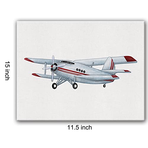 Vintage Airplane Canvas Wall Art for Aviation Enthusiasts
