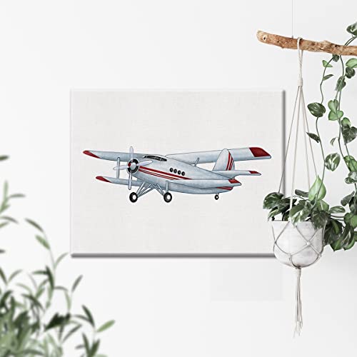 Vintage Airplane Canvas Wall Art for Aviation Enthusiasts