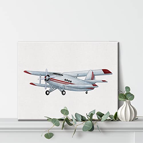 Vintage Airplane Canvas Wall Art for Aviation Enthusiasts