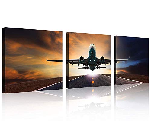 Vintage Plane Aviation Art Print Set