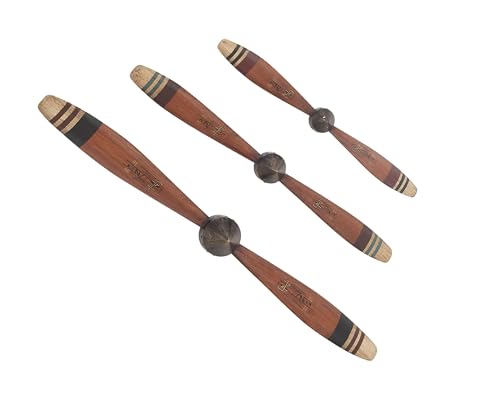 Aviation Themed Metal Airplane Propeller Wall Art Set
