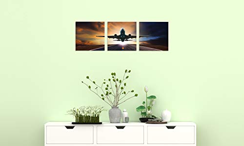 Vintage Plane Aviation Art Print Set