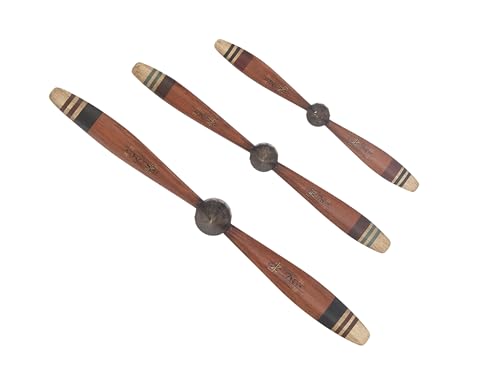 Aviation Themed Metal Airplane Propeller Wall Art Set