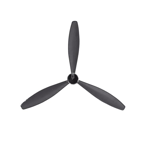 Metal Airplane Propeller Wall Art, 22" x 25", Black