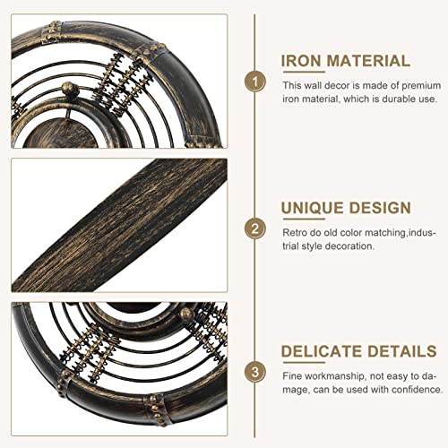 Retro Metal Aviation Propeller Wall Decor for Bar