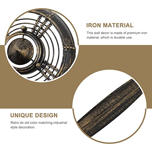 Retro Metal Aviation Propeller Wall Decor for Bar