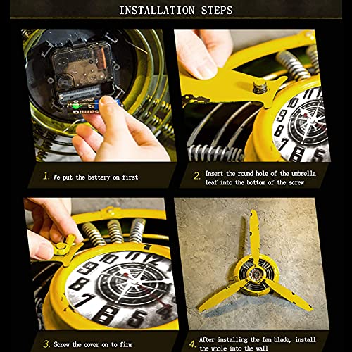 YOUKI Airplane Propeller Wall Decor, Pilot Gifts (Bronze)