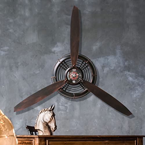 YOUKI Airplane Propeller Wall Decor, Pilot Gifts (Bronze)