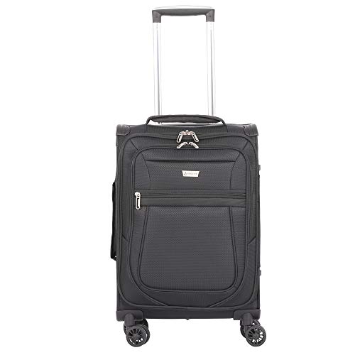 Ultra-Lightweight Spinner Suitcase Set for Airlines - Black