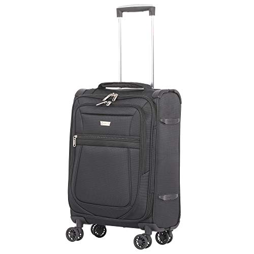 Ultra-Lightweight Spinner Suitcase Set for Airlines - Black