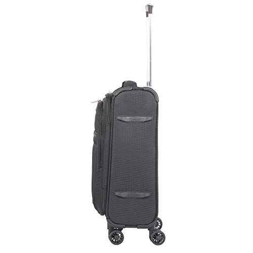 Ultra-Lightweight Spinner Suitcase Set for Airlines - Black