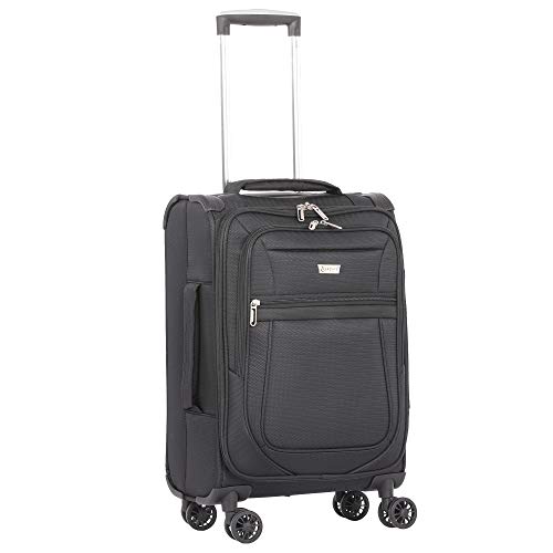 Ultra-Lightweight Spinner Suitcase Set for Airlines - Black