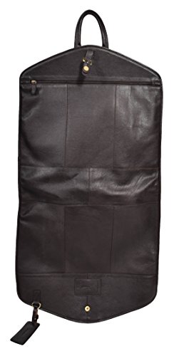 Aviator's Brown Leather Slimline Suit Carrier