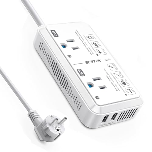 Europe-Ready 2000W Travel Voltage Converter