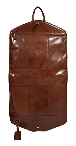 Aviation Luxury Suit Carrier with Chestnut Leather