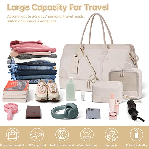 ETRONIK Travel Duffle Bag with Hangable Garment Bag