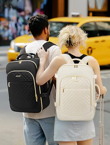 Black Aviation Backpack with 40L Capacity, Packing Cubes