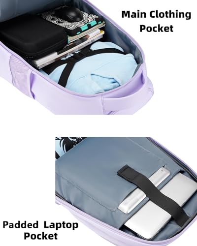 Women's 17" Rolling Aviation Backpack, Wheeled Carry-On