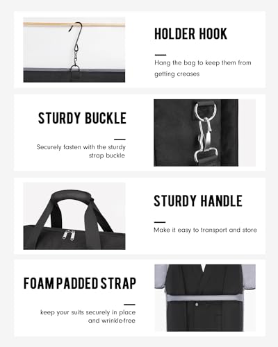 Convertible Weekender Suit Bag for Aviation Travel