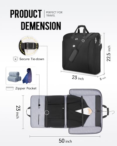 Convertible Weekender Suit Bag for Aviation Travel