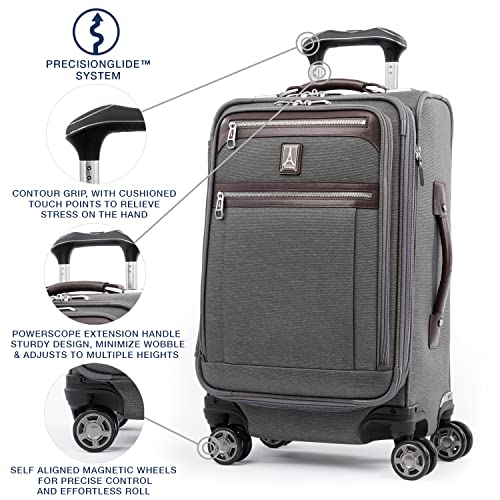 Platinum Elite Expandable Carry On, 8-Wheel Spinner, USB Port