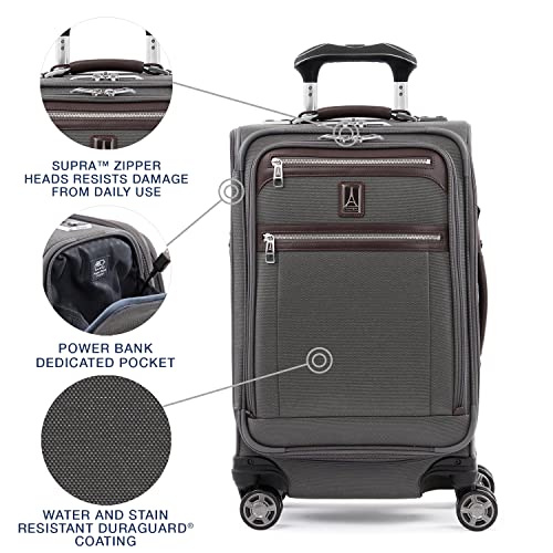 Platinum Elite Expandable Carry On, 8-Wheel Spinner, USB Port