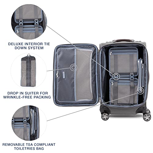 Platinum Elite Expandable Carry On, 8-Wheel Spinner, USB Port