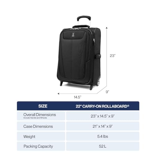 Travelpro 2 Wheel Carry on Luggage, Lightweight Suitcase