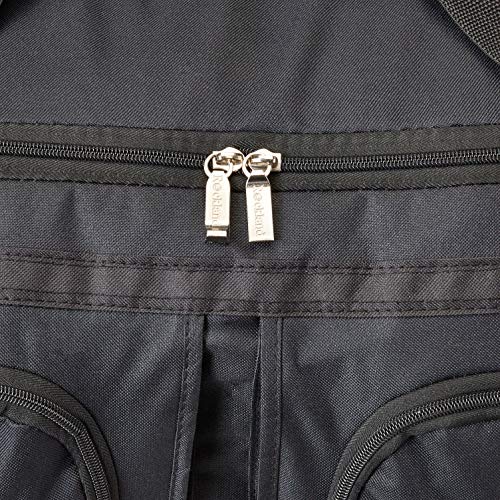 36-Inch Black Rockland Rolling Duffel Bag