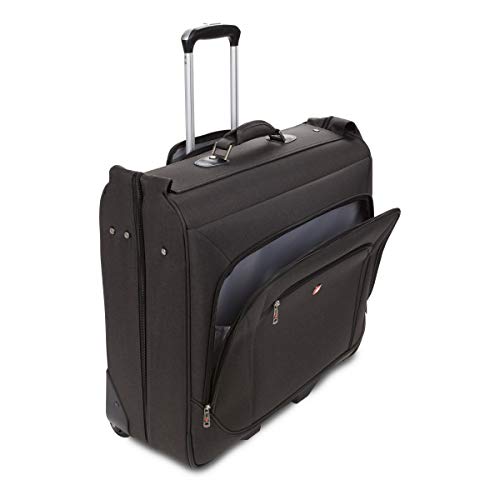 Premium SwissGear Rolling Garment Bag, Carry-on Luggage - Grey Heather