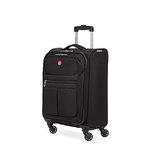 SwissGear 4010 Spinner Luggage, Black, 18-Inch
