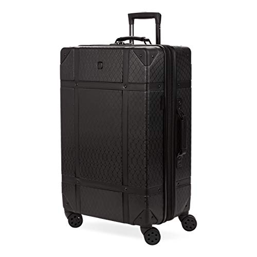SwissGear 7739 Black Hardside Trunk with Spinner Wheels