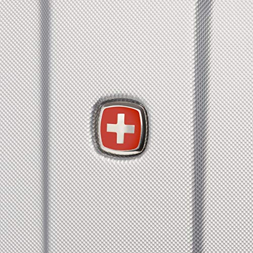SwissGear 3750 Hardside Spinner Luggage, Silver, 23-Inch