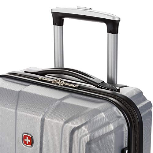 SwissGear 3750 Silver Hardside Spinner Luggage, 20-Inch