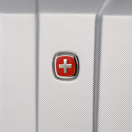 SwissGear 3750 Silver Hardside Spinner Luggage, 20-Inch
