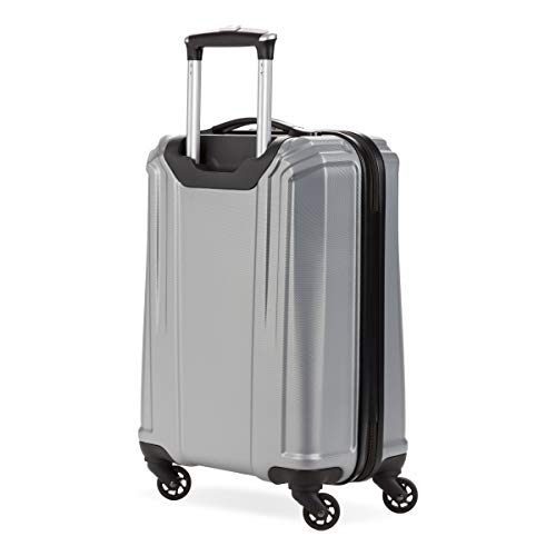 SwissGear 3750 Silver Hardside Spinner Luggage, 20-Inch