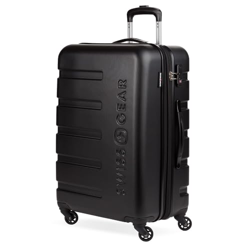 SwissGear 7366 Expandable Hardside Luggage, Black Checked 23