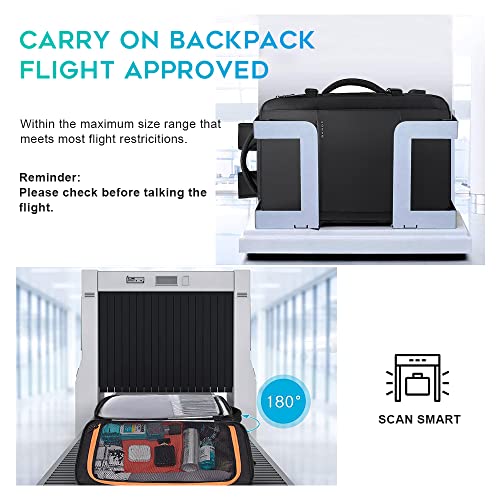 45L Expandable Carry-On Backpack for Travel