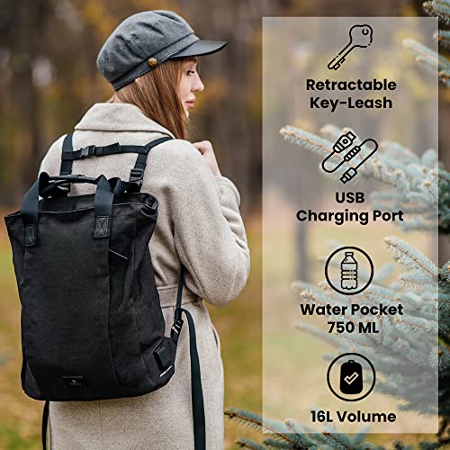 Nordace Siena II Smart Laptop Totepack - Black