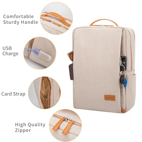 NOBLEMAN 15.6-Inch USB Travel Laptop Backpack