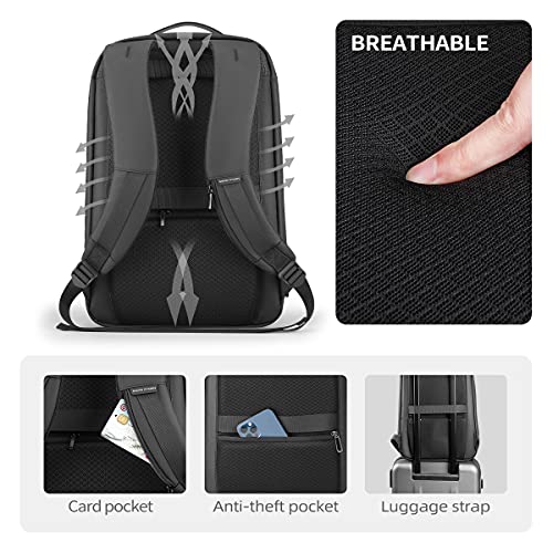 Muzee Slim Laptop Backpack with USB Port