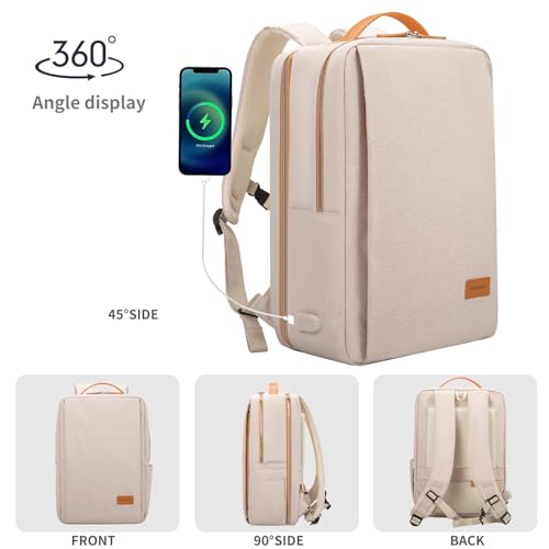 NOBLEMAN 15.6-Inch USB Travel Laptop Backpack