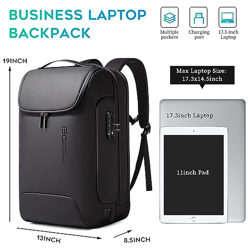 BANGE Aviation Tech Backpack, 17.3 Inch Notebook, Black
