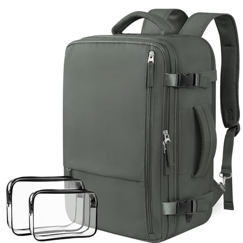 Aviation-Ready 35L Anti-theft Travel Backpack, Green