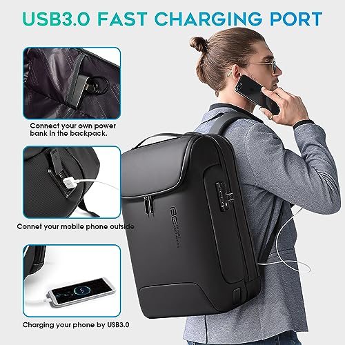 BANGE Aviation Tech Backpack, 17.3 Inch Notebook, Black