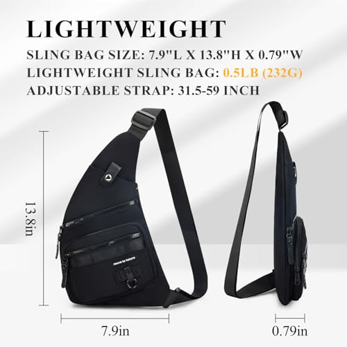 Aviation Sling Bag for Hiking and Travel